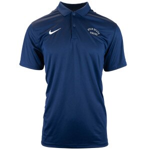 Utah state aggies men's nike embroidered solid navy polo